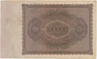 Německo, 100000 Mark 1923, Ro.82b - fotografie 2