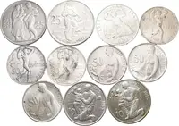 Soubor mincí 50 Kč 1947 - SNP, 1948 - Květen, 10 Kčs 1955 - Osvobození, — 1