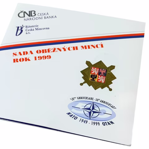 Sada oběžných mincí 1999 - Vstup ČR do NATO_9 ks