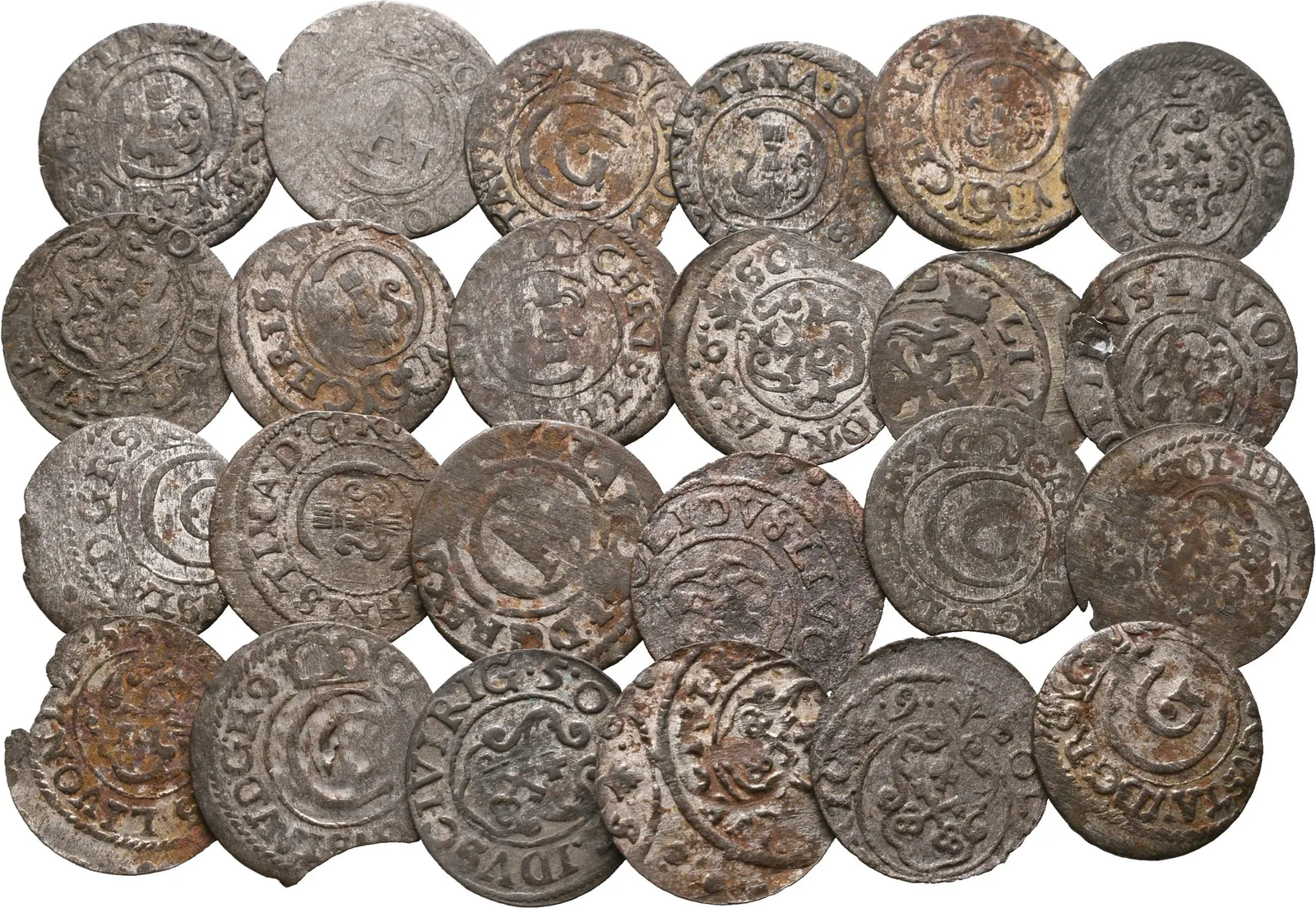 Polsko - Litva, Billonové Solidy 1620 - 1650, cena za 1 kus