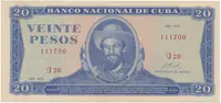 Kuba, 20 Pesos 1971, tisk STC Praha, P.105