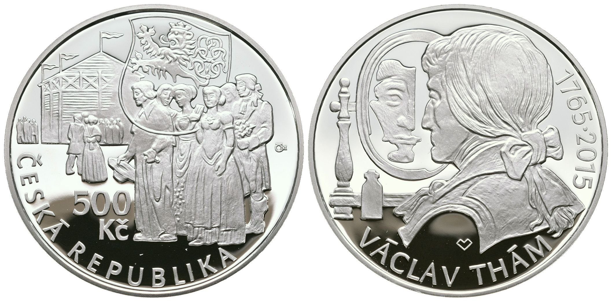 500 Kč 2015 - Václav Thám, PROOF