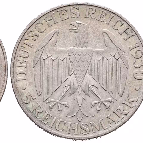 5 Marka 1930 A - Zeppelin, J.343, pěkná zachovalost, patina