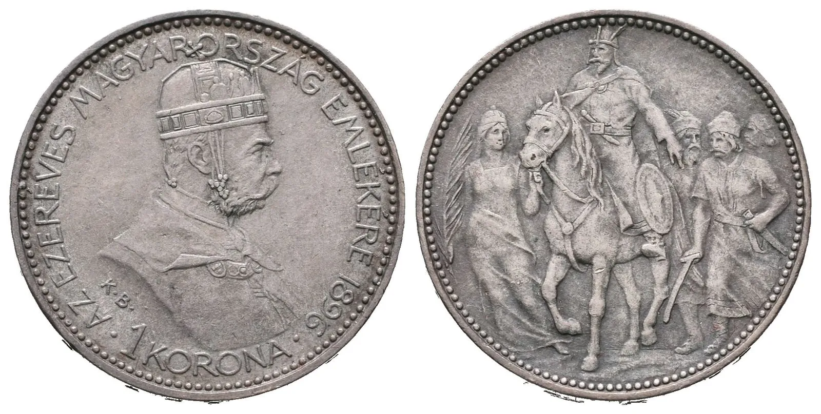 1 Koruna 1896 KB - jubilejní