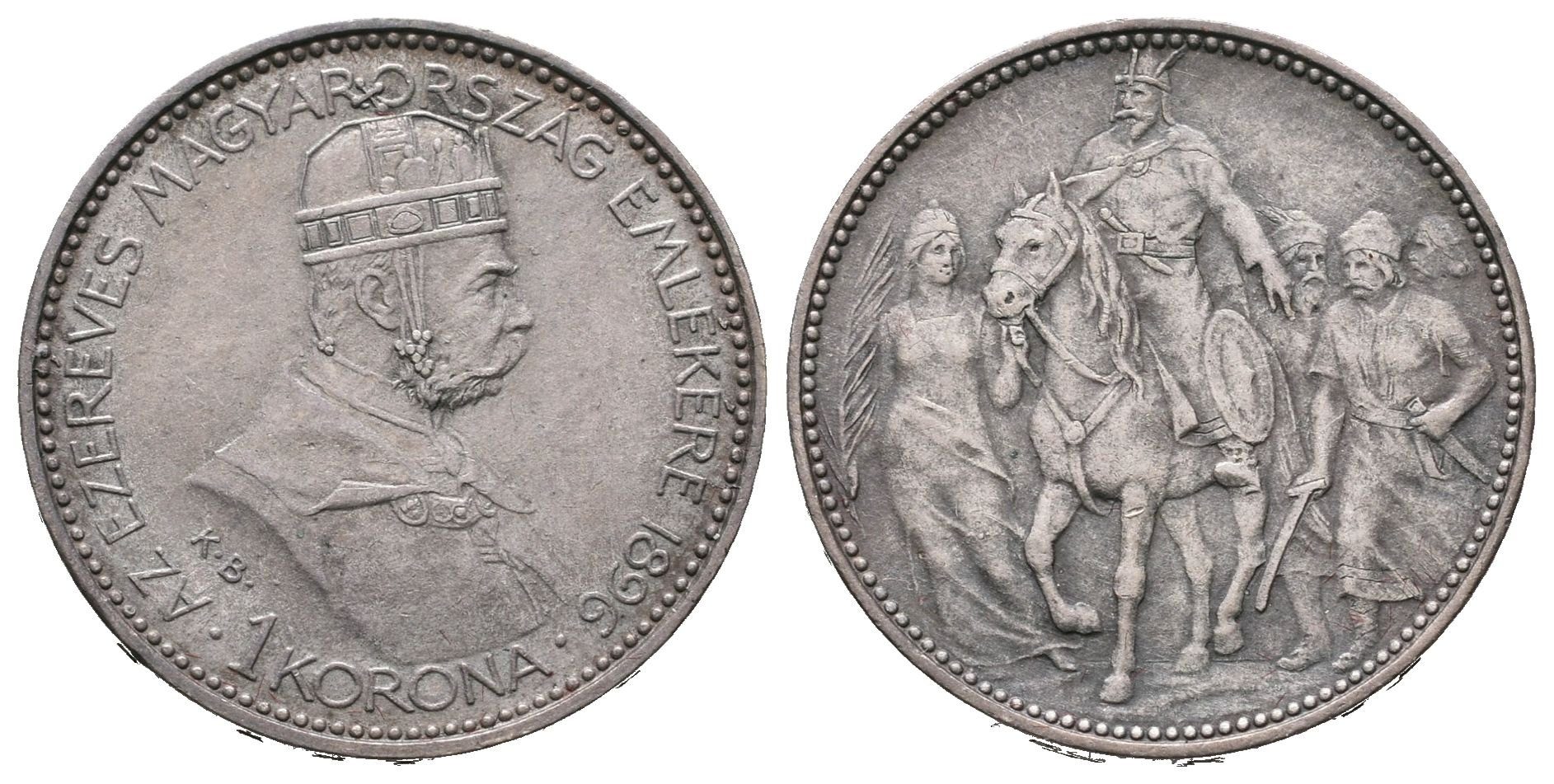 1 Koruna 1896 KB - jubilejní
