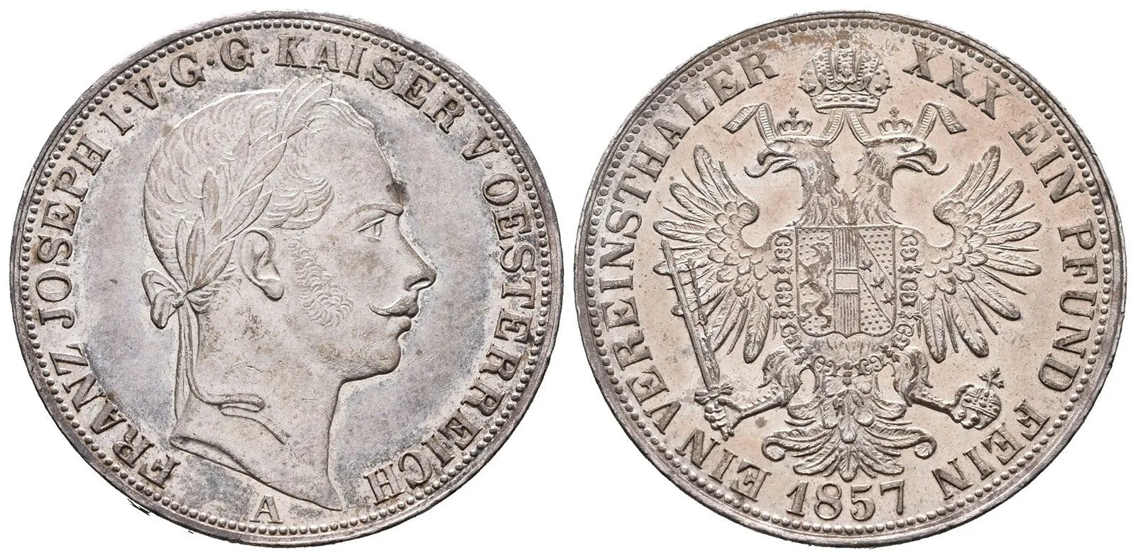 Rakouská a spolková měna, 1857 - 1892 — 1