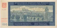100 Koruna 1940, II. vydání, série G, Hej.33b1