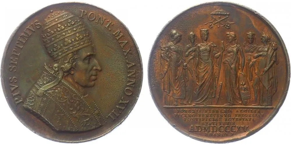 Vatikán, Pius VII., 1800 - 1823 — 1
