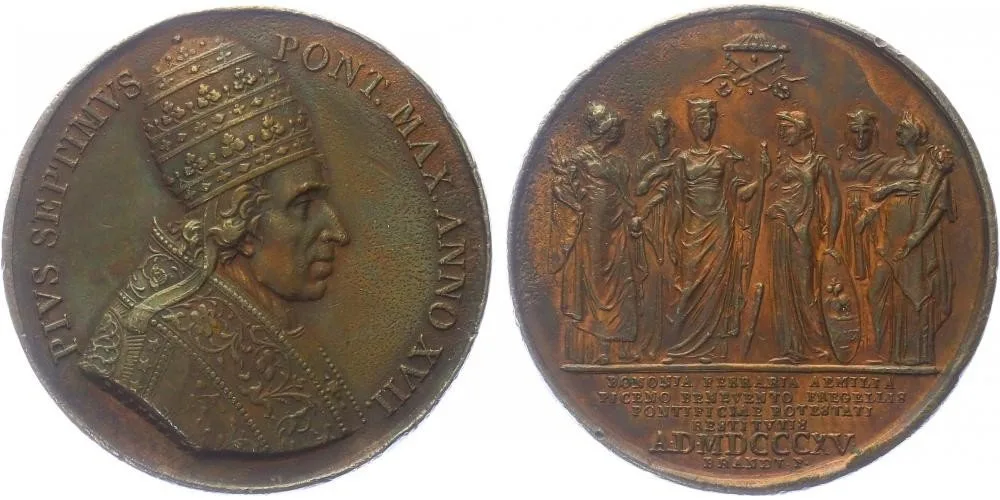 Vatikán, Pius VII., 1800 - 1823 — 1