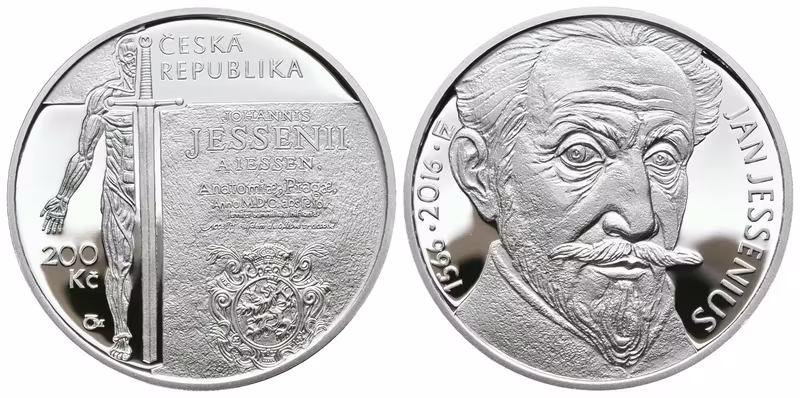 200 Kč 2016 - Jan Jessenius, PROOF