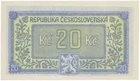 Československo, 20 Koruna b.d. (1945), Hej.72a - fotografie 2