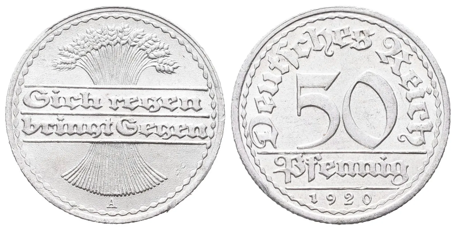 Výmar, 50 Pfennig 1920 A