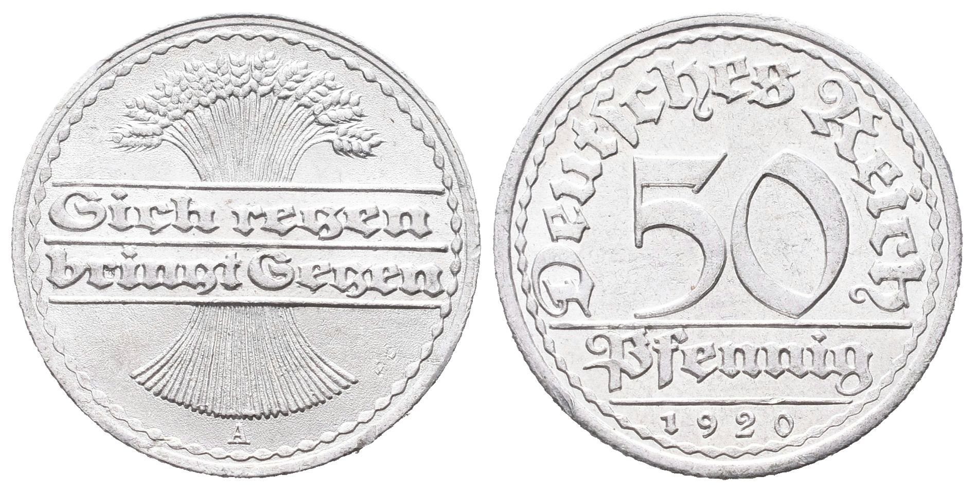 Výmar, 50 Pfennig 1920 A