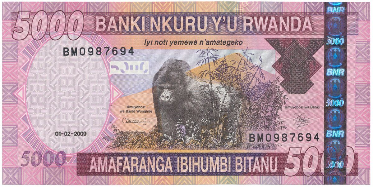 Rwanda, 5000 Francs 2009, P.37a