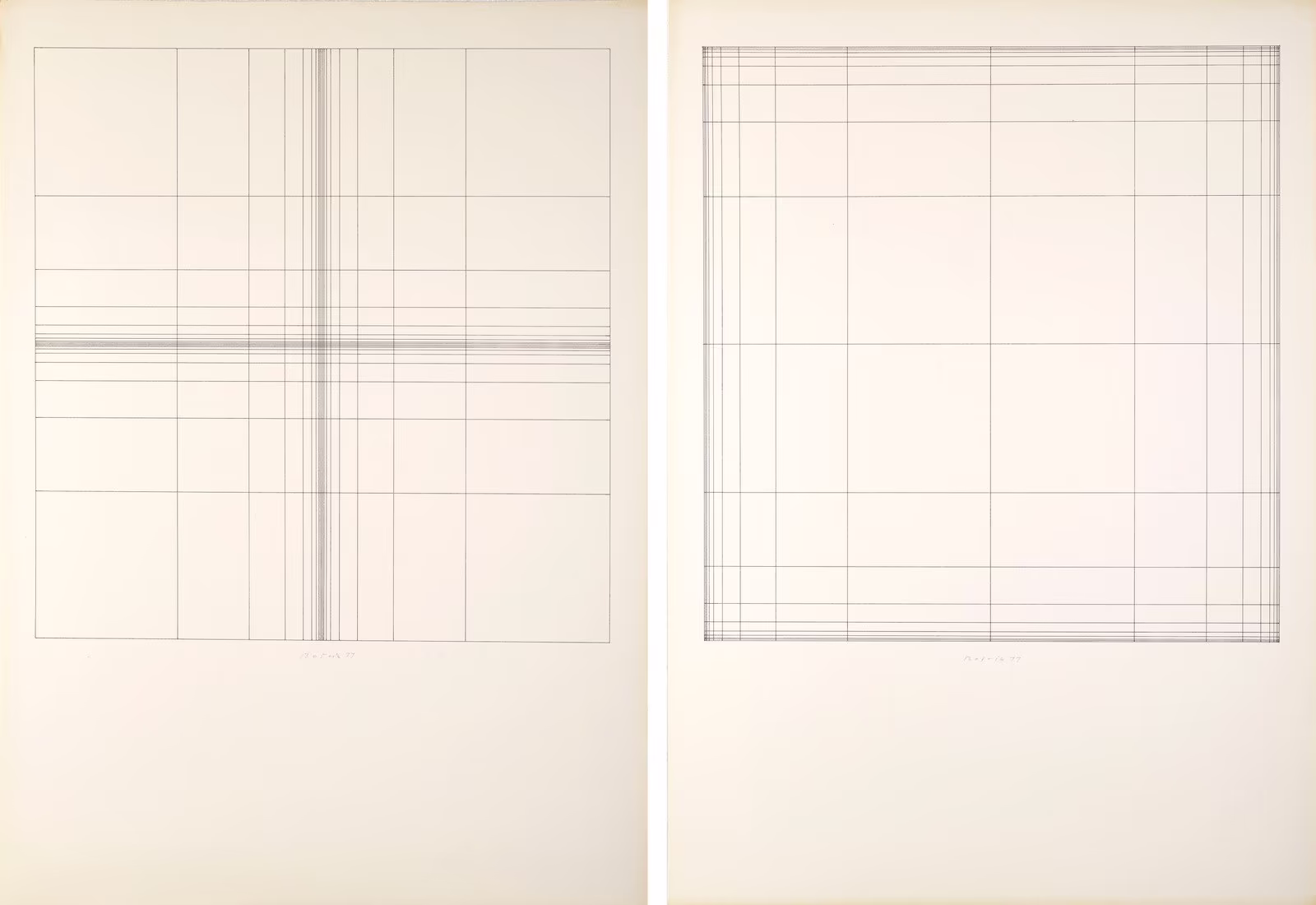 Václav Boštík: Václav Boštík (1913 - 2005) - DĚLENÍ – diptych
