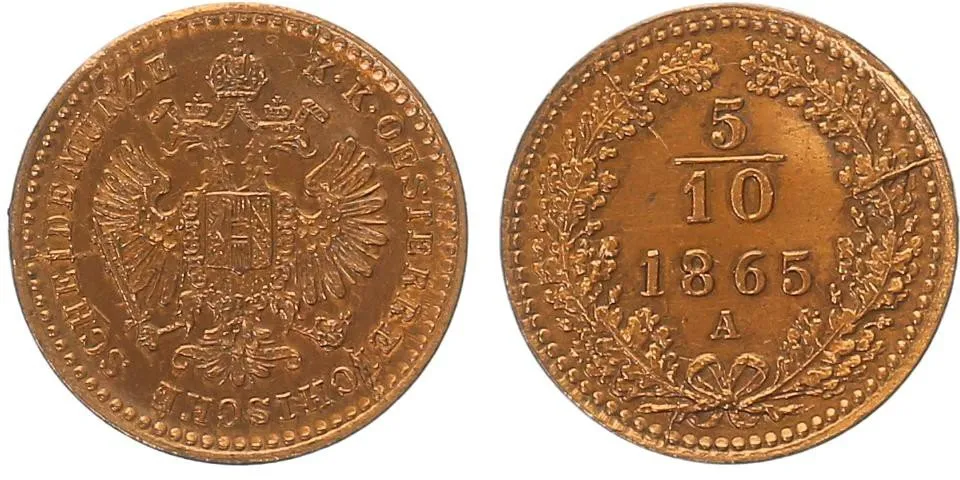 Rakouská a spolková měna, 1857 - 1892 — 1
