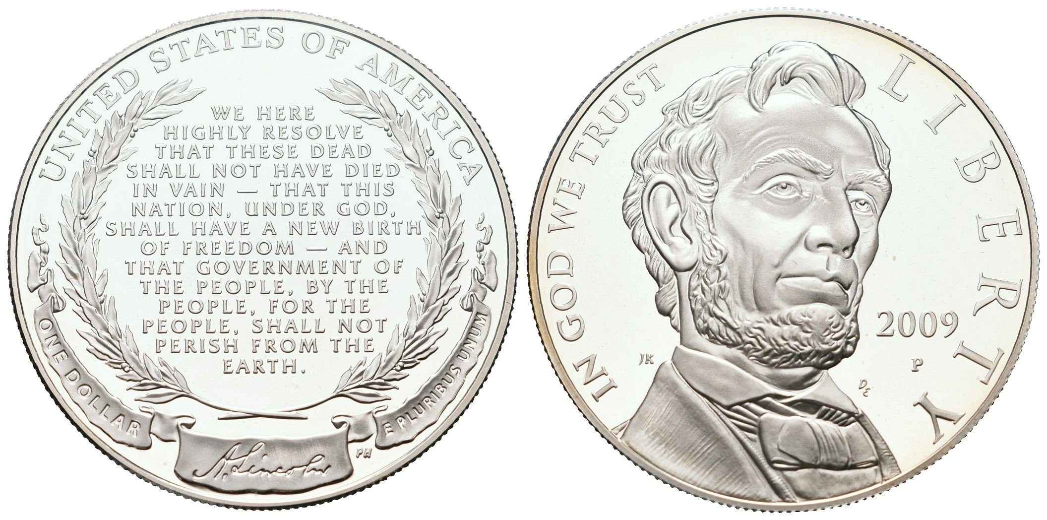USA, 1 Dollar 2009 - Abraham Lincoln, PROOF