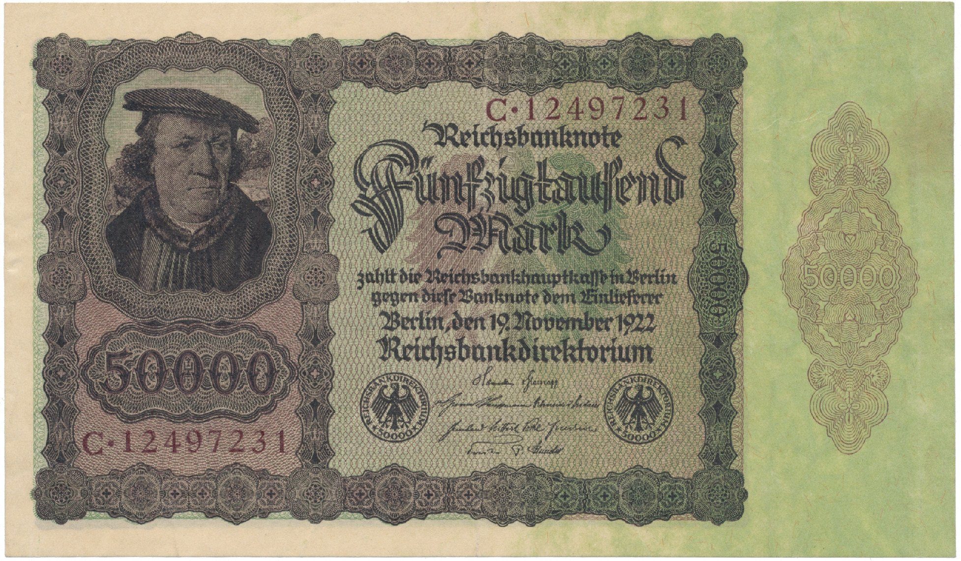 Německo, 50000 Mark 1922, Ro.78