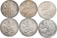 10 Kčs 1957 - CH. J. Willenberg a Komenský, patina_6 ks — 2