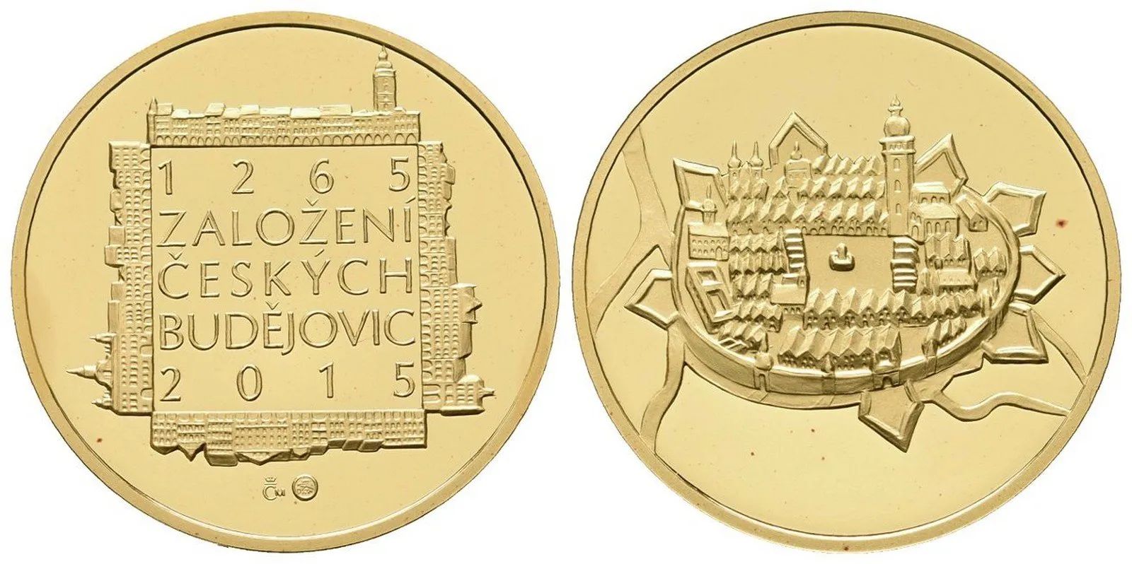 Medaile 2015 - Založení Českých Budějovic