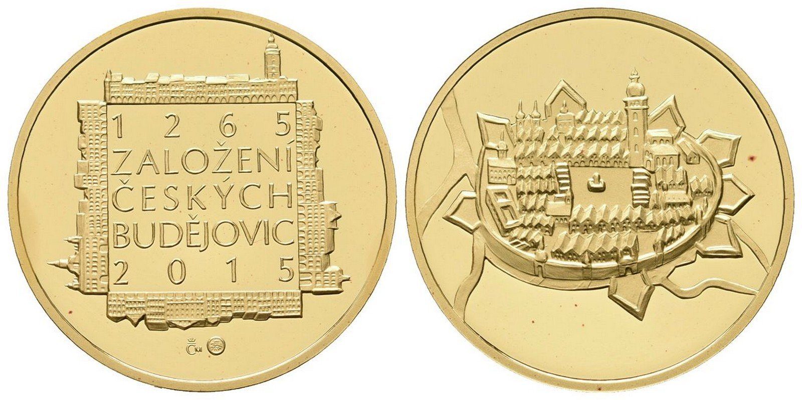 Medaile 2015 - Založení Českých Budějovic