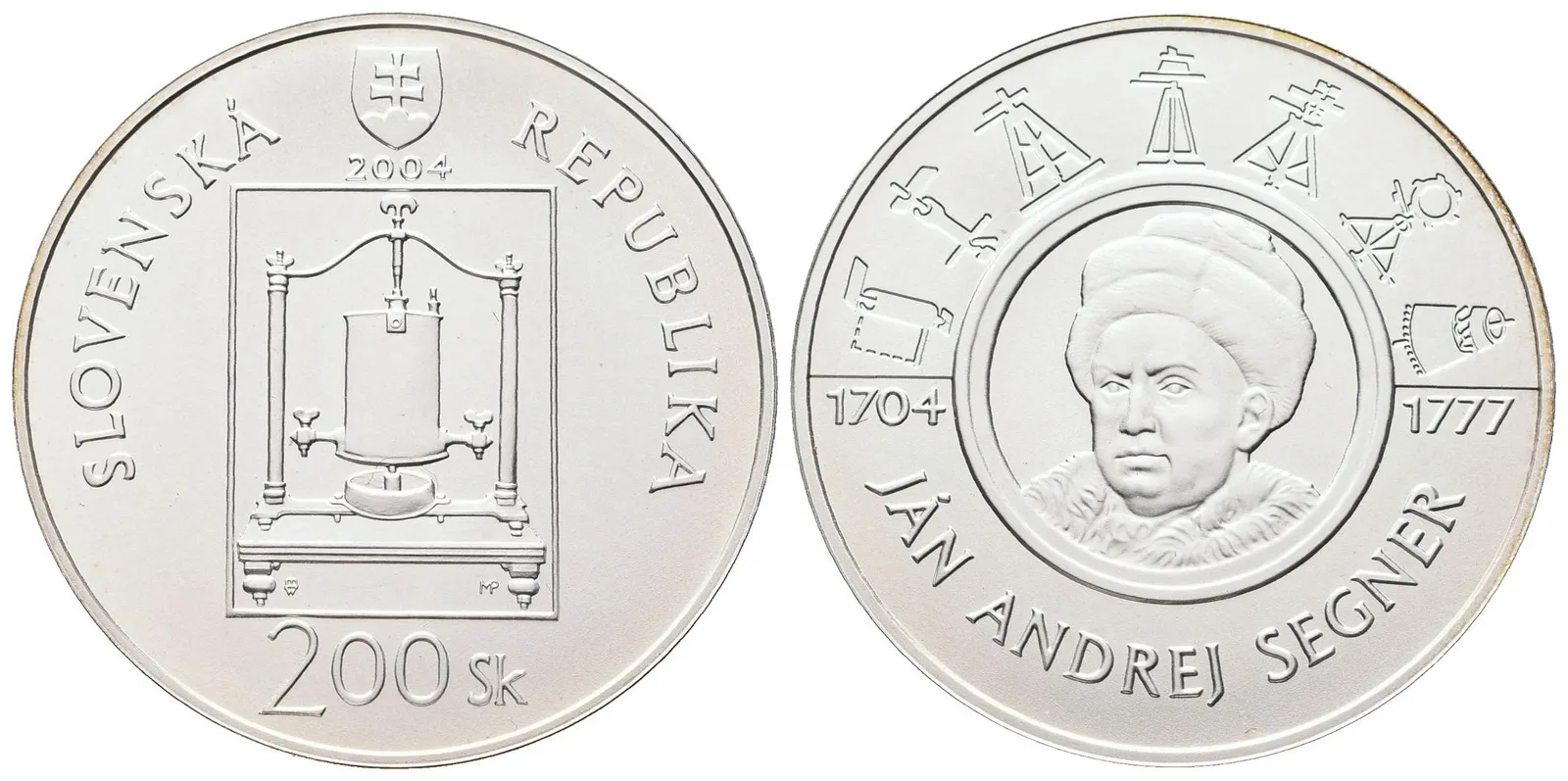 200 Sk 2004 - Ján Andrej Segner, běžná kvalita
