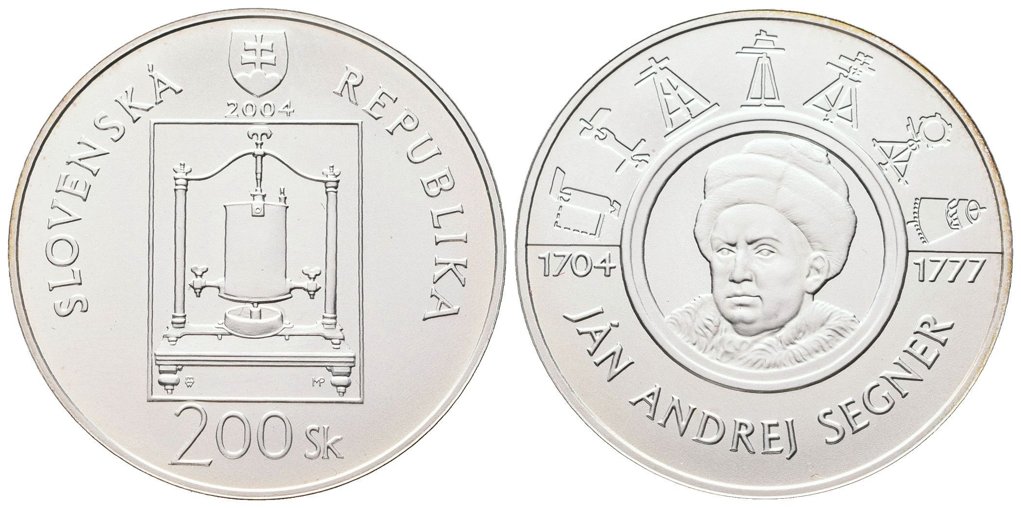 200 Sk 2004 - Ján Andrej Segner, běžná kvalita