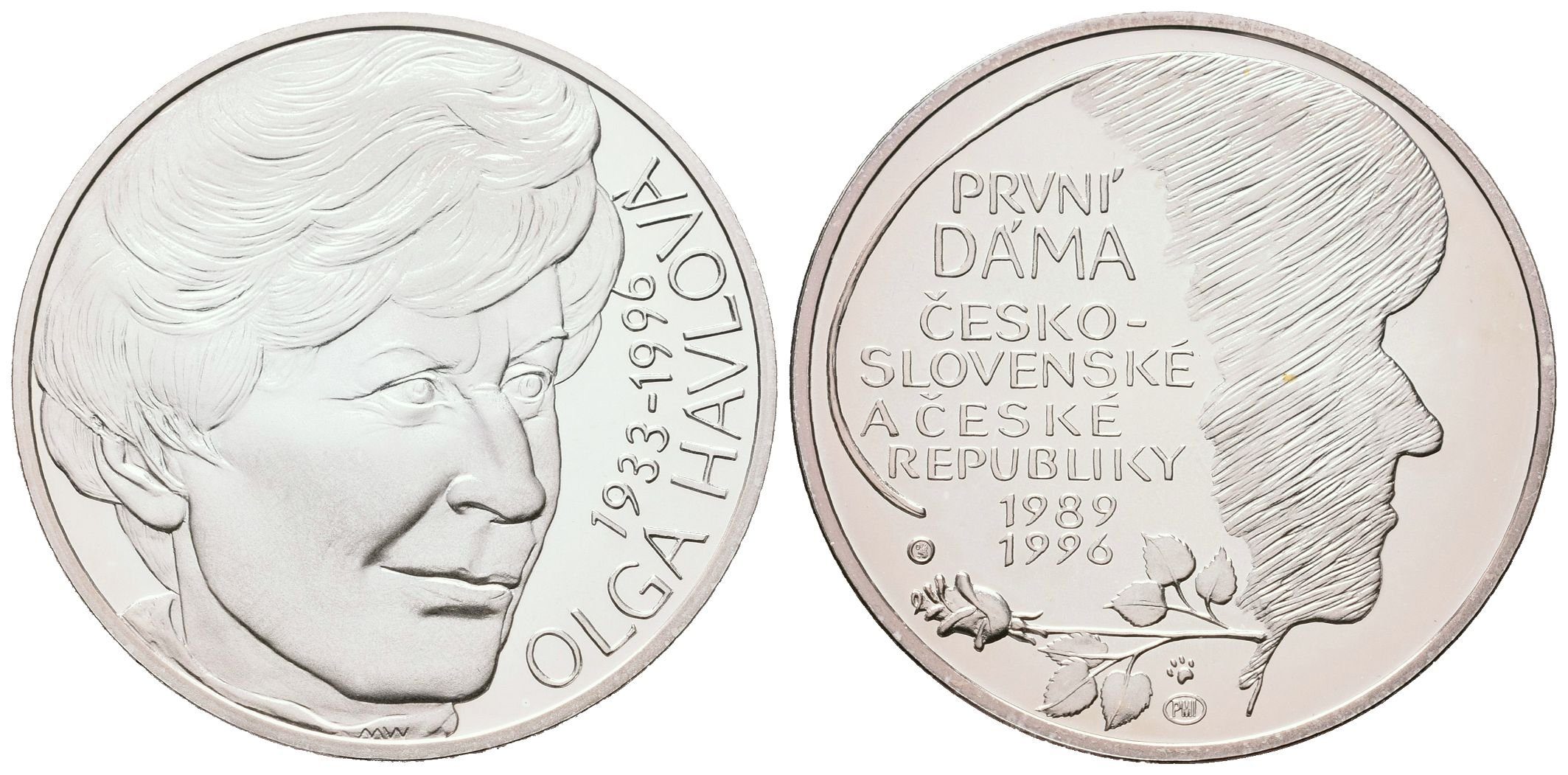 AR Medaile b.l. (2013) - Olga Havlová - 80. výročí narození