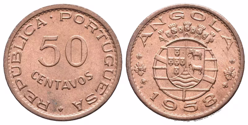 Portugalská Angola, 50 Centavo 1958