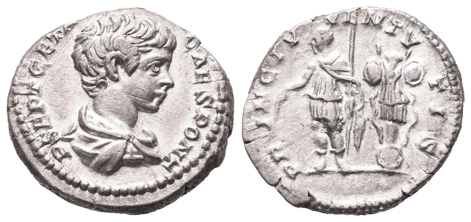 Geta, Denár, RIC. 18