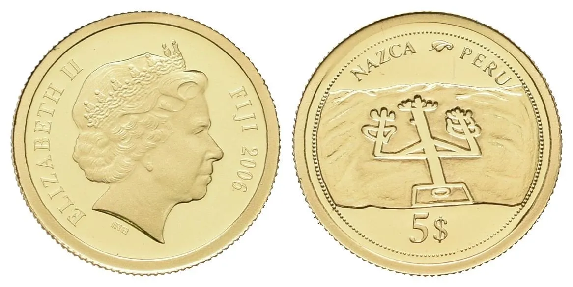 5 dolarů - 2006 - Au 1,25 g - 0,585 - Nazca