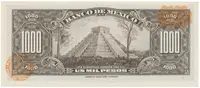 Mexiko, 1000 Pesos 1977, P.52t - fotografie 2