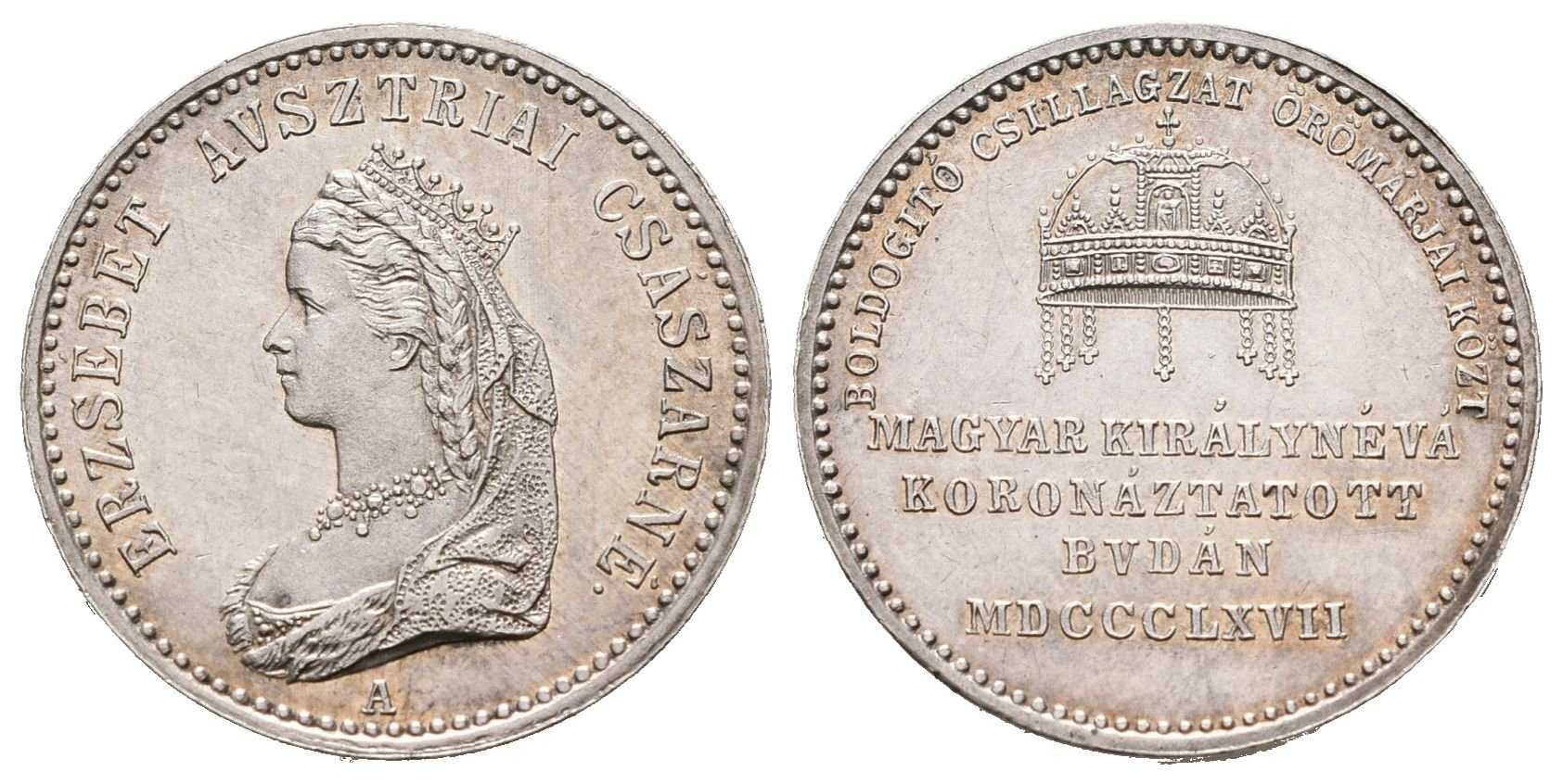 AR Žeton 1867 - Korunovační