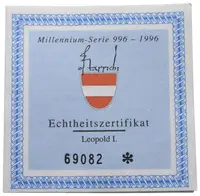 Rakousko, 100 Schilling 1993 - Císař Leopold I. - fotografie 2