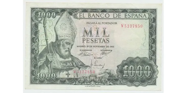 Španělsko, 1000 Pesetas 1965, P.151