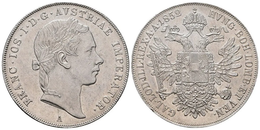 Konvenční měna, 1848 - 1857 — 1