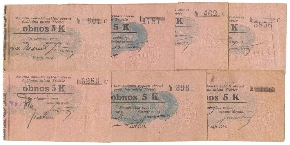Nouzovky české od roku 1914 — 1