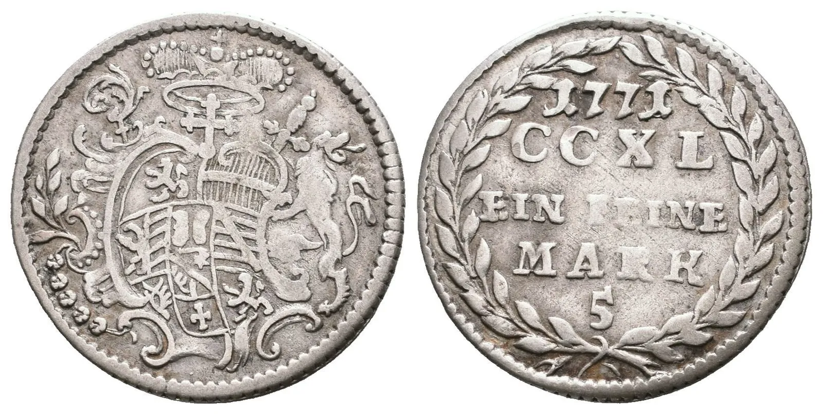 5 Krejcar 1771, Pr. 2349, patina, rysky — 1