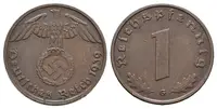 III. říše, 1 Pfennig 1939 G