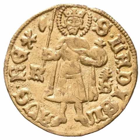 Dukát b.l. (1431 - 1437), Kremnica, Lengyel.18/21, Pohl.D 2-34 (3,56 g),