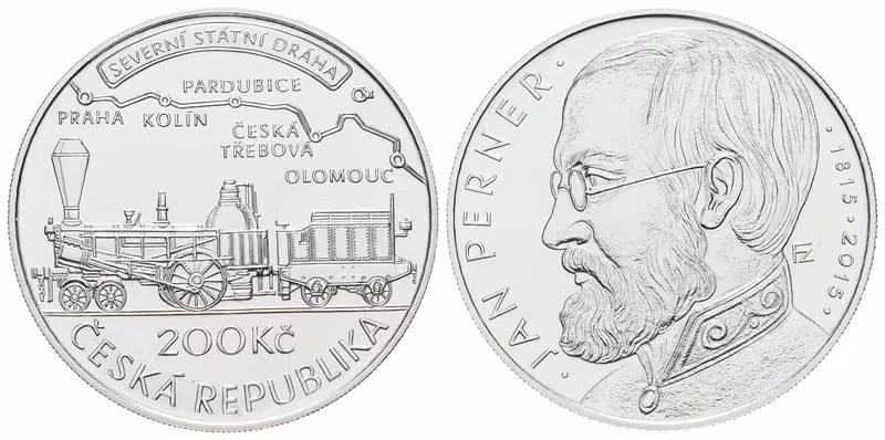 200 Kč 2015 - Jan Perner - bez certifikátu