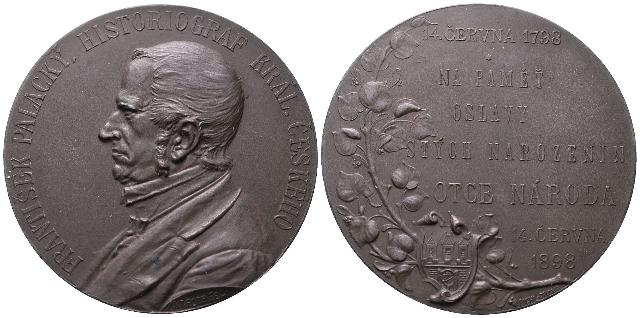 Popp Antonín - 100.výročí Palackého