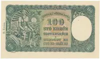 100 Koruna 1940, II. vydání, série A 4, Hej.49a1 - fotografie 2
