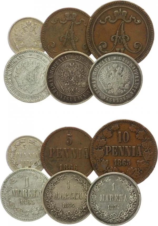 Ražby pro Finsko, Alexander II., 1855 - 1881 — 1