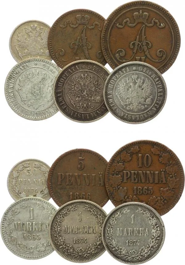 Ražby pro Finsko, Alexander II., 1855 - 1881 — 1