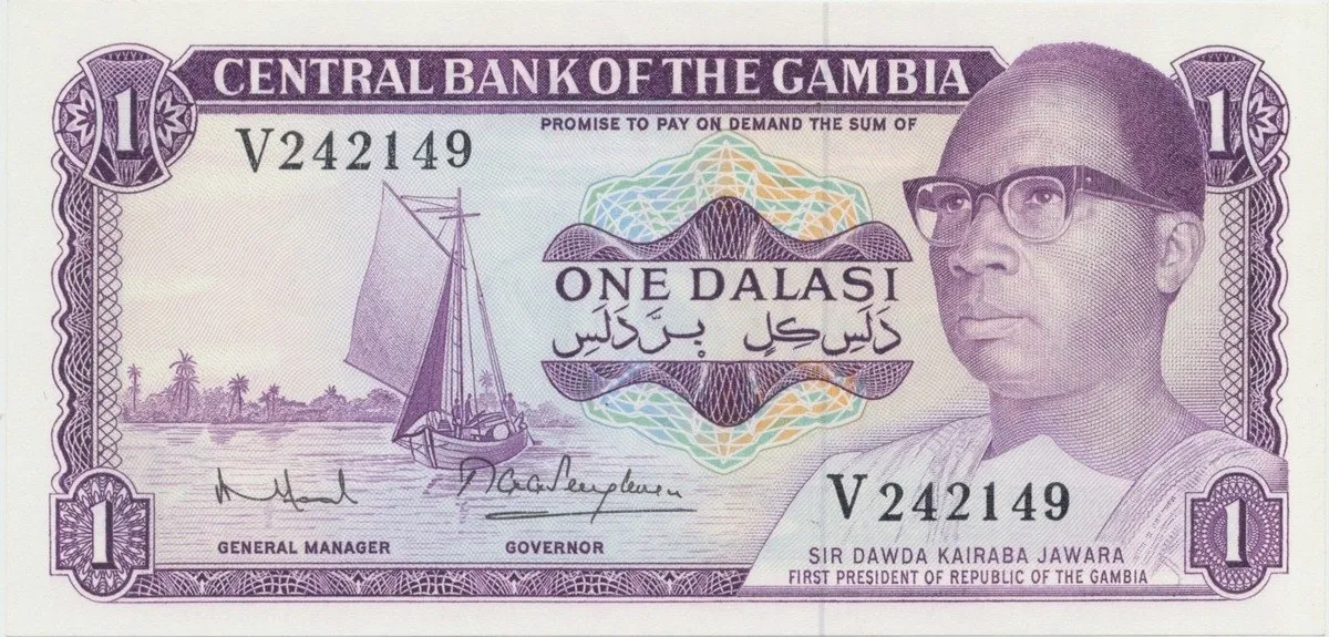 Gambie, 1 Dalasi (1971~1987), P.4g