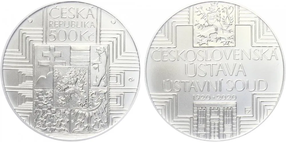 500 Kč 2020 - Schválení čs. ústavy a vznik Ústavního soudu ČSR