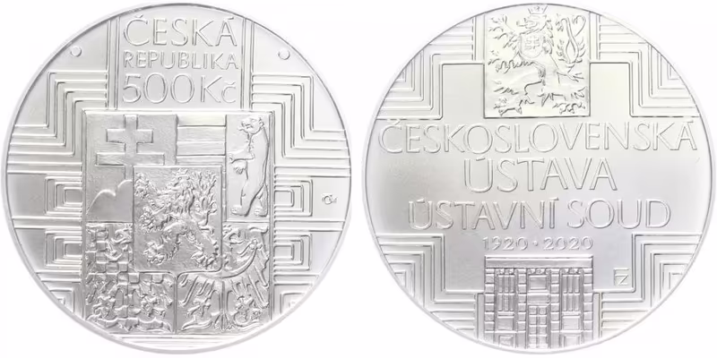 500 Kč 2020 - Schválení čs. ústavy a vznik Ústavního soudu ČSR