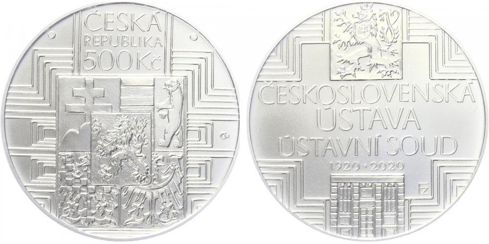 500 Kč 2020 - Schválení čs. ústavy a vznik Ústavního soudu ČSR