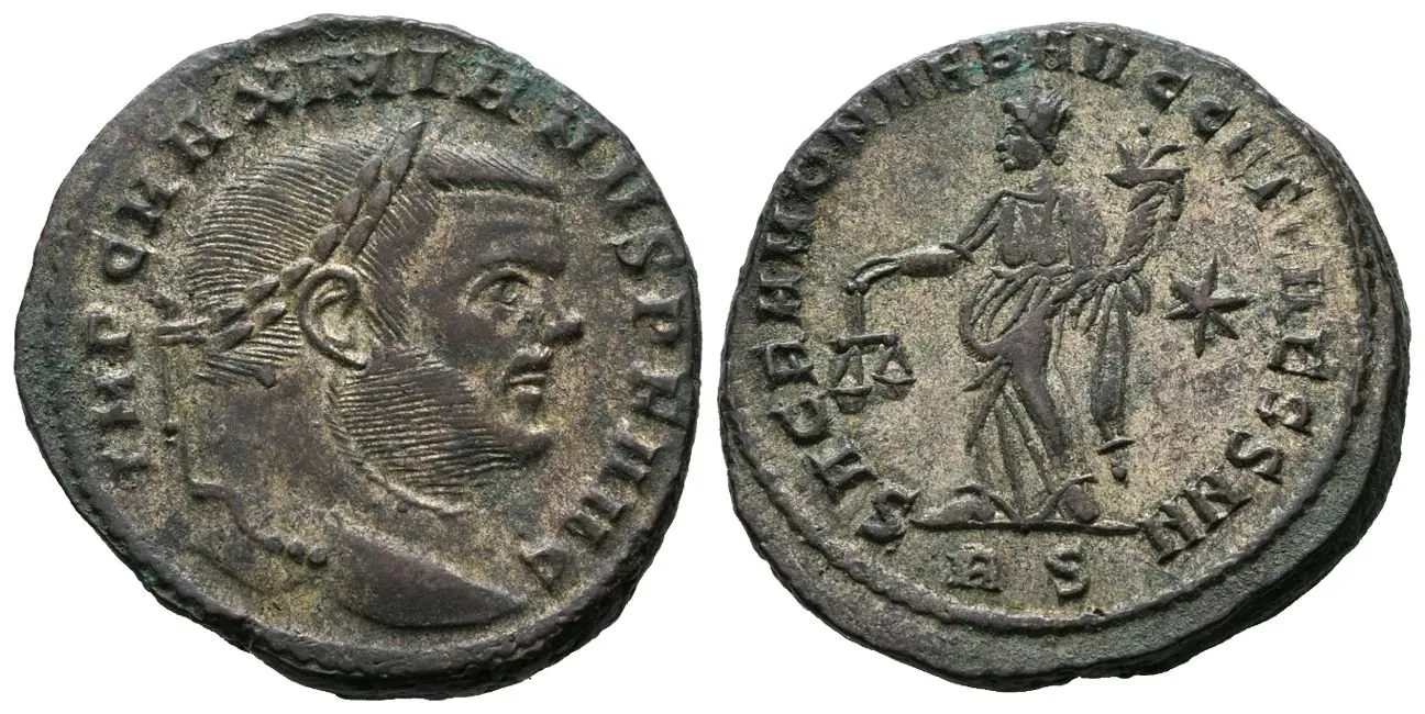 Maximianus Herculius, Follis, RIC.103b